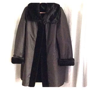 Winter coat faux brown size 12